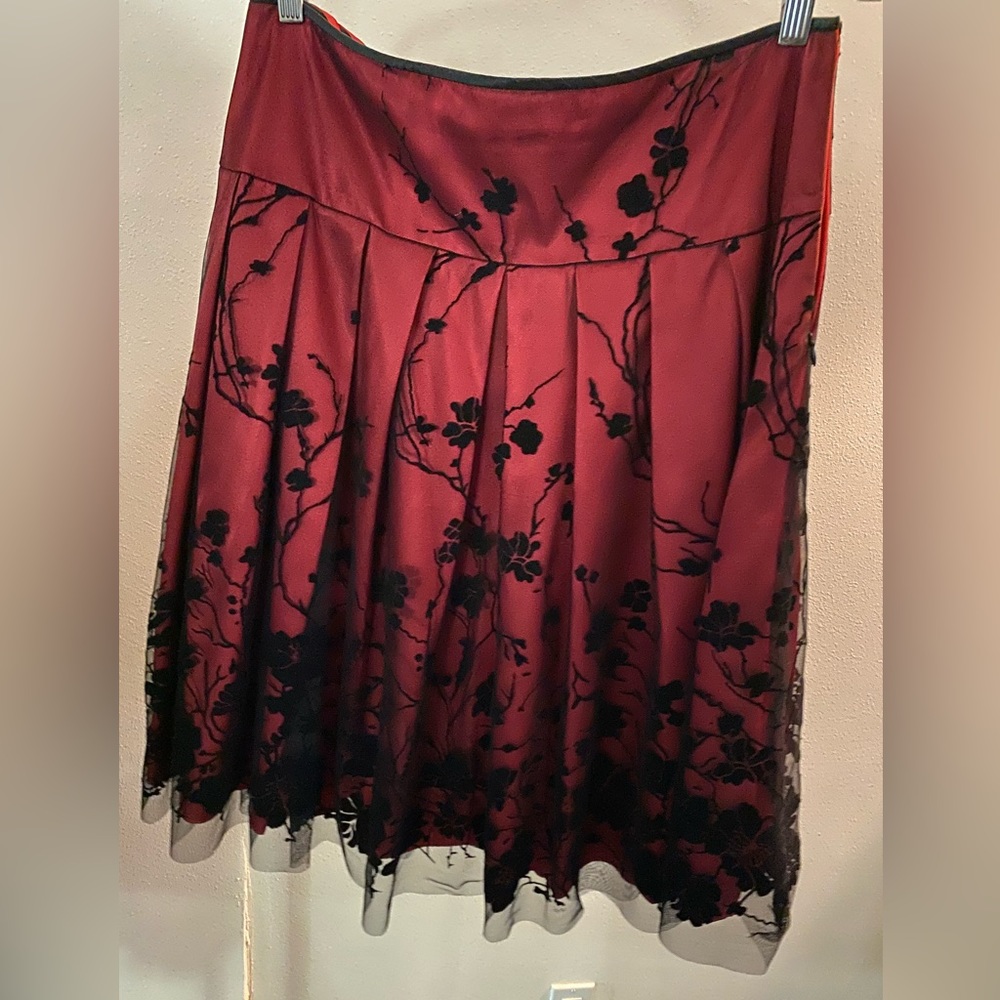Stunning red holiday skirt